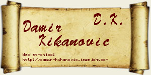 Damir Kikanović vizit kartica
